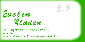 evelin mladen business card